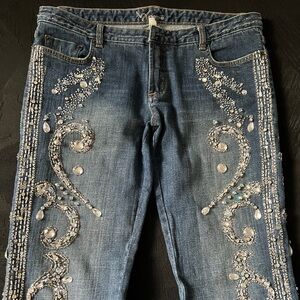 Bebe Swarovski Crystal Women's Jean
